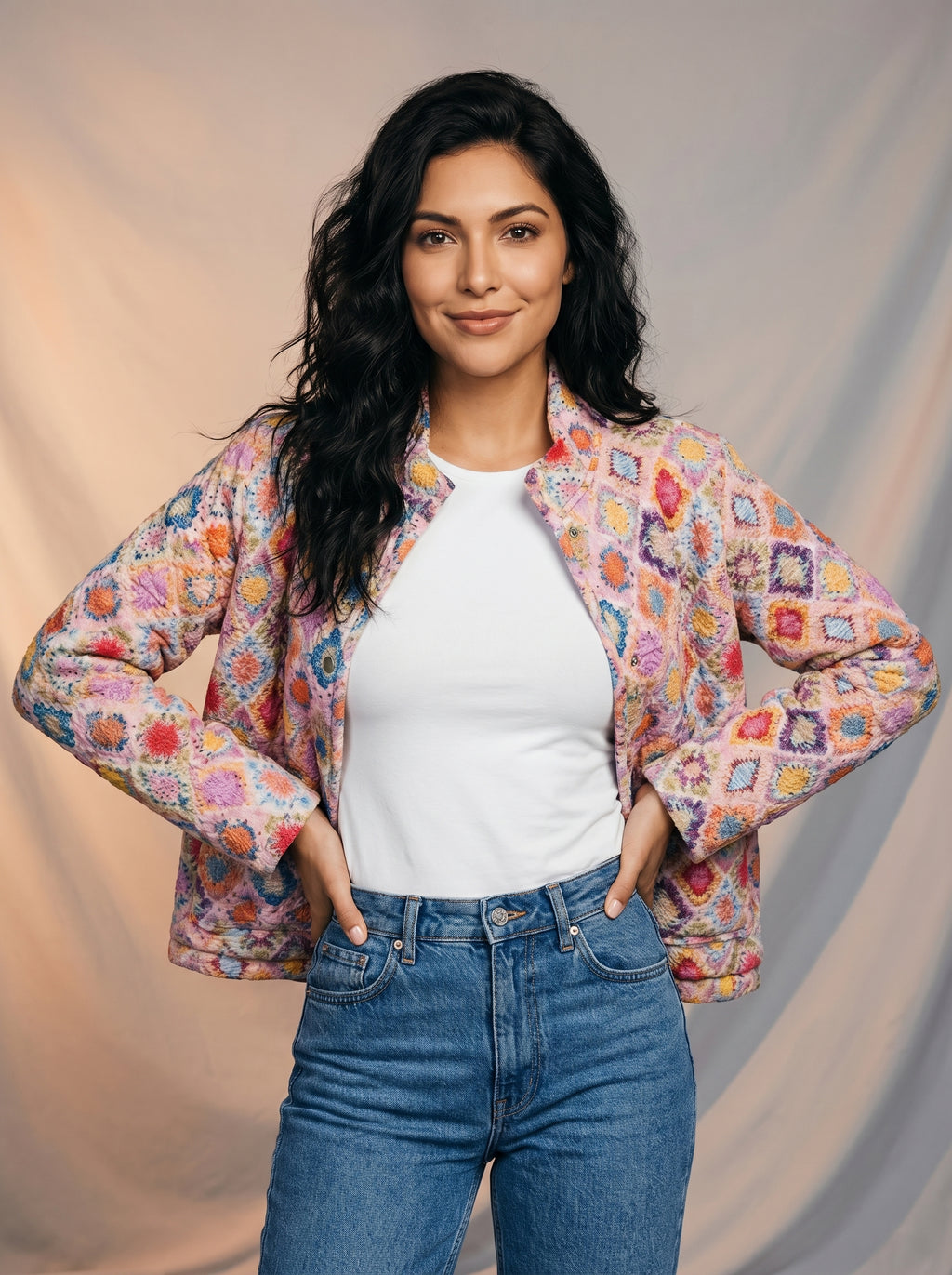 Leona | Dames Lentejasje met Kleurrijke Print en Losvallende Fit
