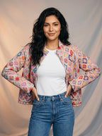 Leona | Dames Lentejasje met Kleurrijke Print en Losvallende Fit