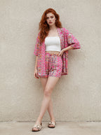 Flora | Dames Zomer Set met Bloemenprint