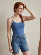 Livv | Basic Voorgevormde Spaghetti Top met Stretch