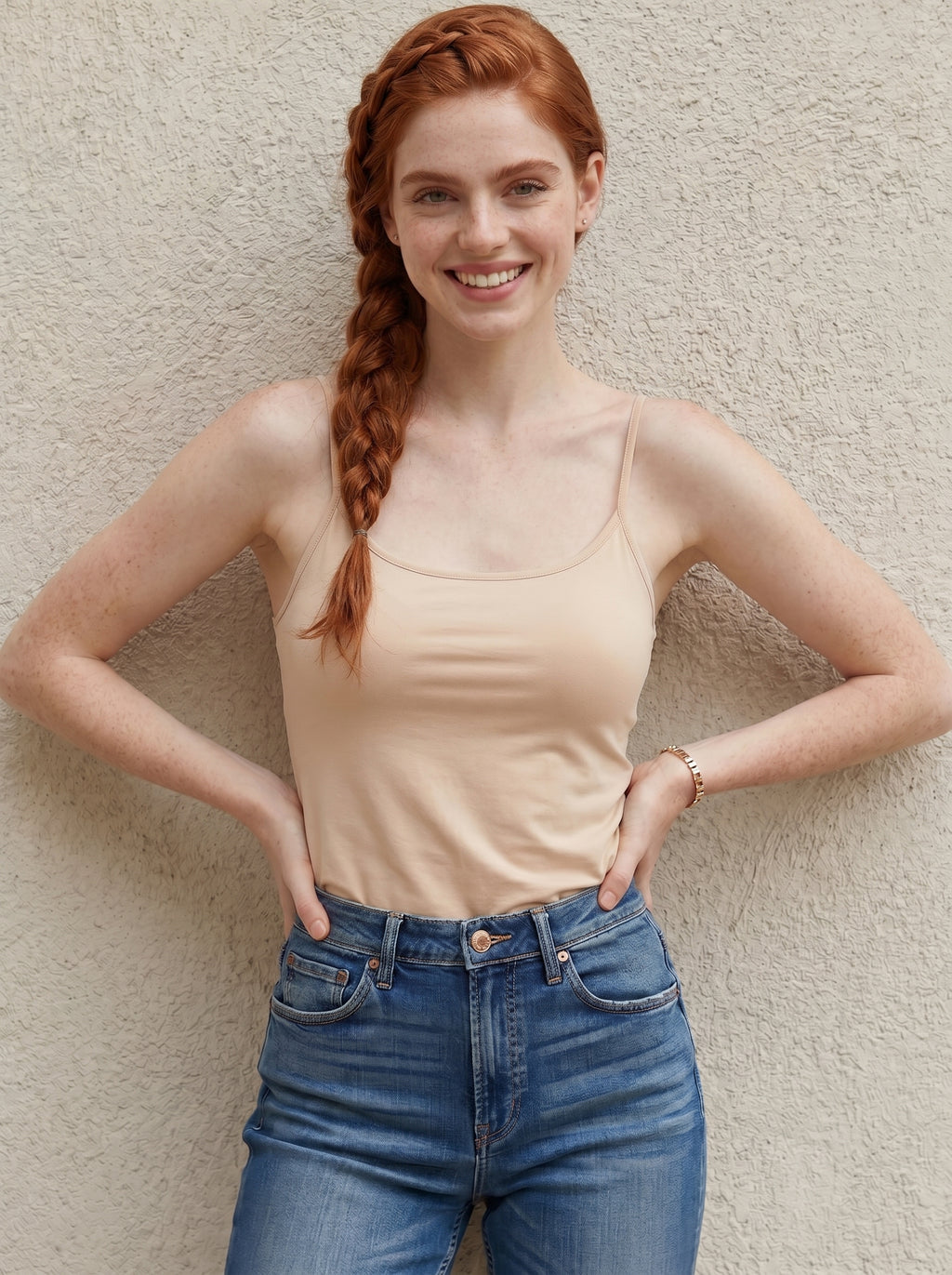 Livv | Basic Voorgevormde Spaghetti Top met Stretch
