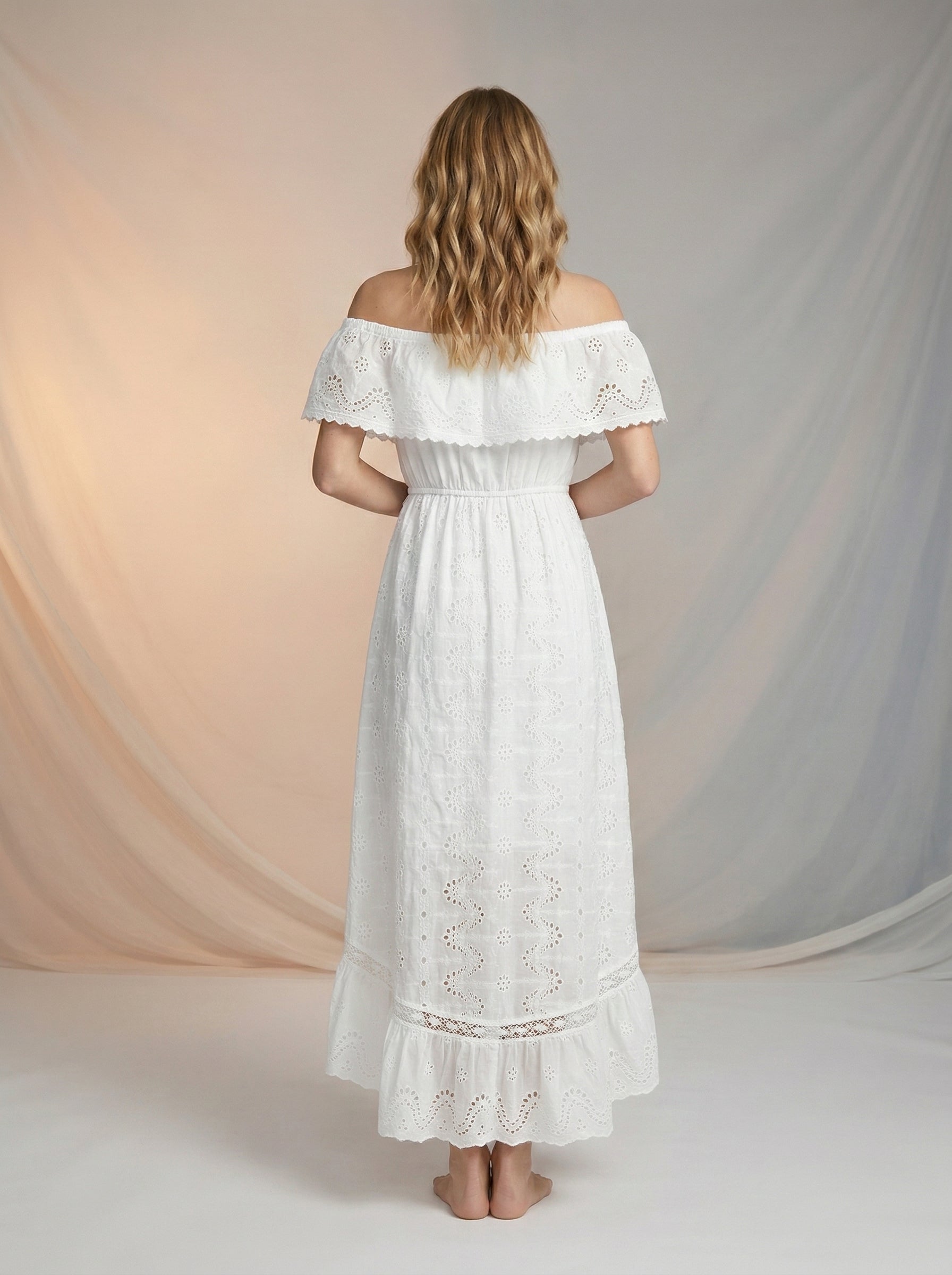 Elegante Witte Zomerjurk – Met Kantdetails