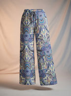 Lynn | Bohemian Wide Leg Broek voor Dames met Paisley Print