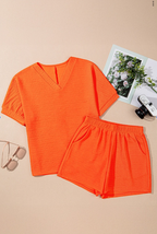 Sabine | Dames Co-ord Set met V-Hals Top & Short