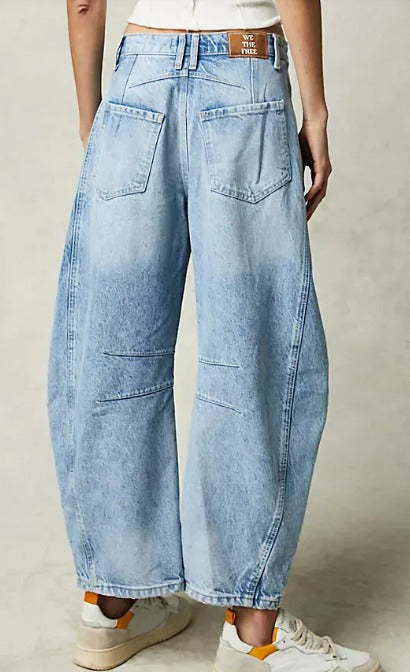 Nova Denim | Dames Ballon Jeans met Wide Leg Pasvorm