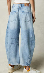 Nova Denim | Dames Ballon Jeans met Wide Leg Pasvorm