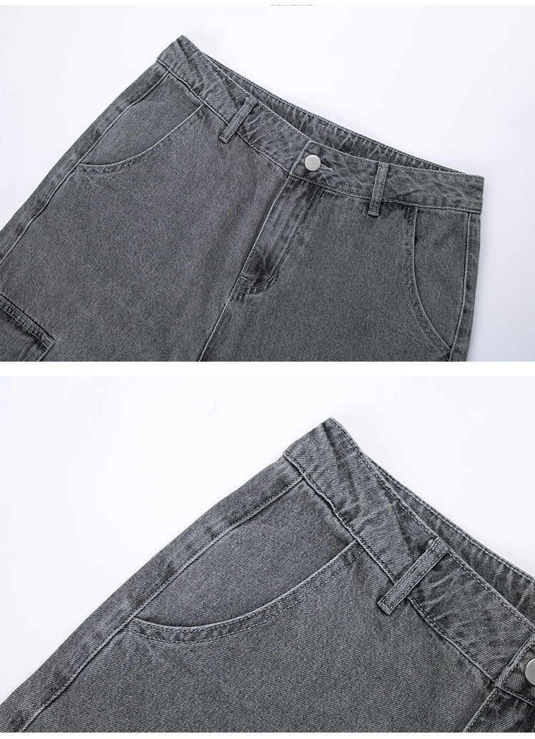 Benji | High Waist Cargo Wide Leg Jeans voor Dames