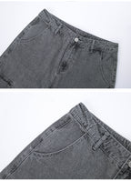 Benji | High Waist Cargo Wide Leg Jeans voor Dames