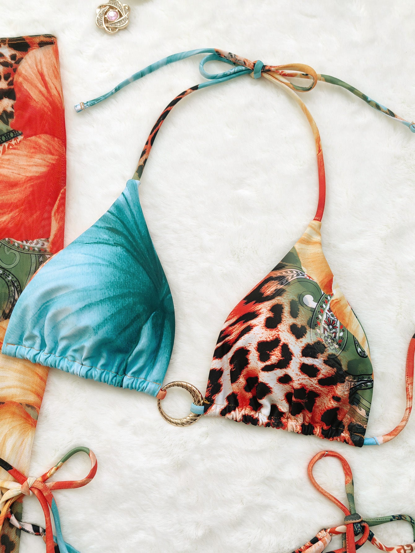 Dana | Bikini Set Dames Luipaard 3-Delig
