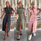 Nour | Dames Midi Denim Blousejurk