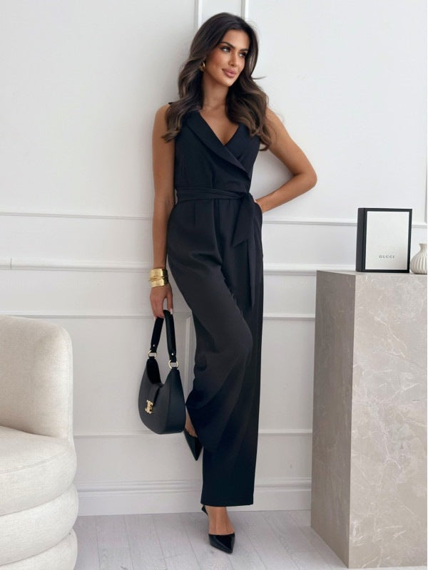 Aliyaah | V-Hals Jumpsuit Dames Chic