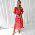Juliette | Luxe Maxi Jurk met V-Hals Dames