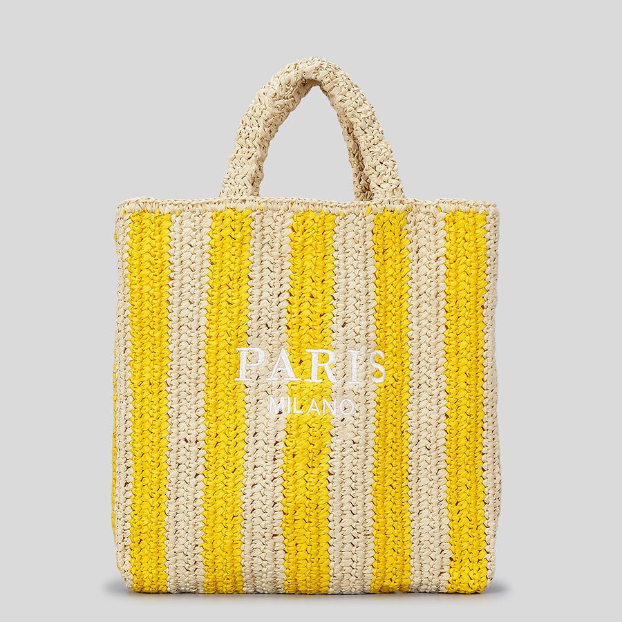 Vayen | Geweven Stro Tas Dames Luxe Shopper