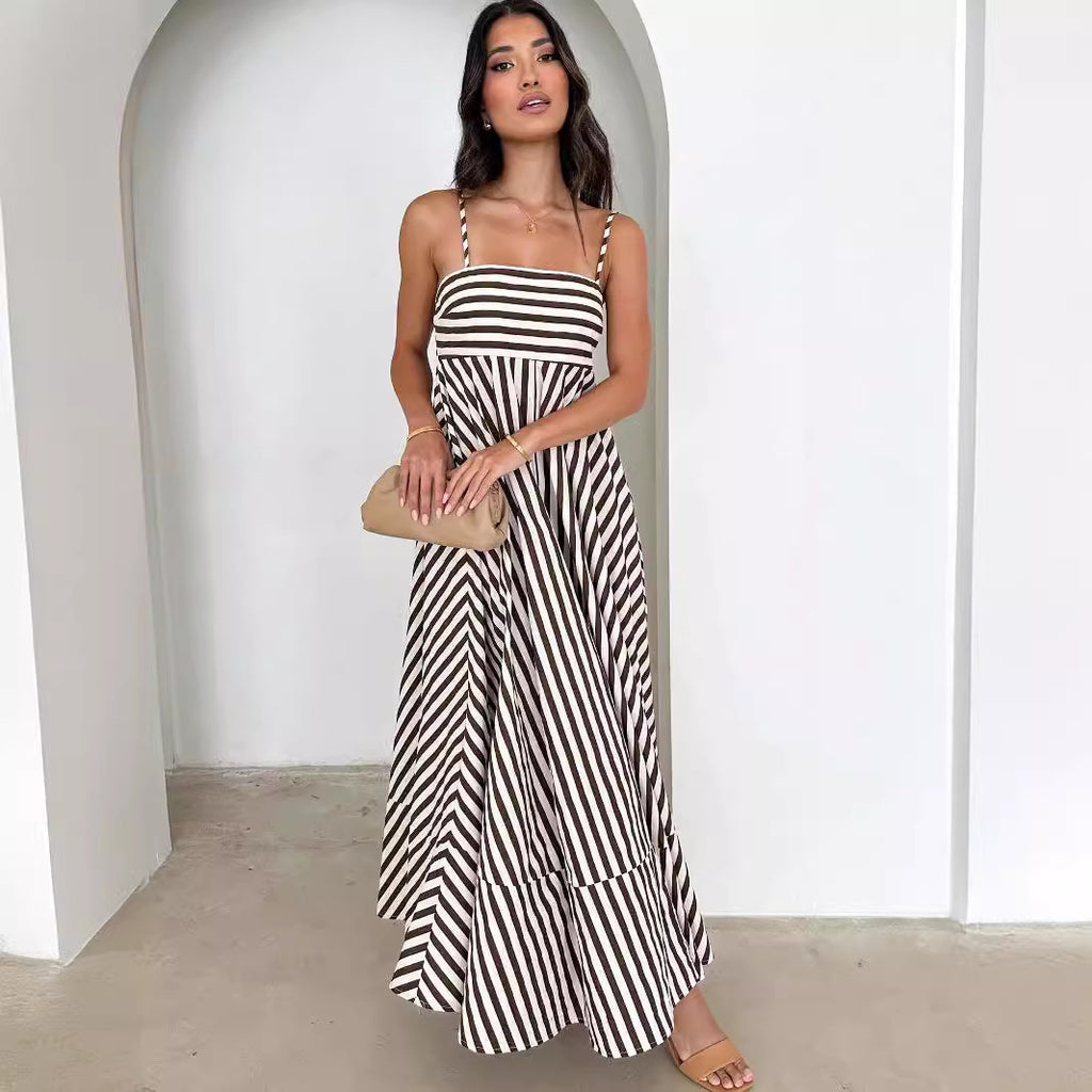 Liesl | Gestreepte Maxi Zomer Jurk