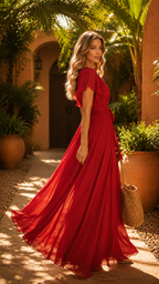 Holly | Maxi Wrap Jurk Dames Chic