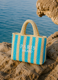 Paris | Geweven Stro Tas Dames Luxe Shopper