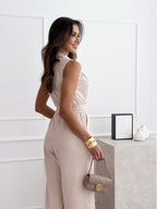 Aliyaah | V-Hals Jumpsuit Dames Chic