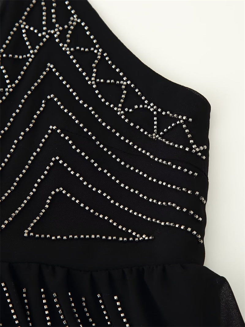 Jaléssa | Glitter Top met V-Hals Dames