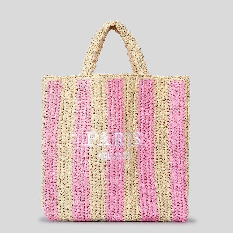 Vayen | Geweven Stro Tas Dames Luxe Shopper