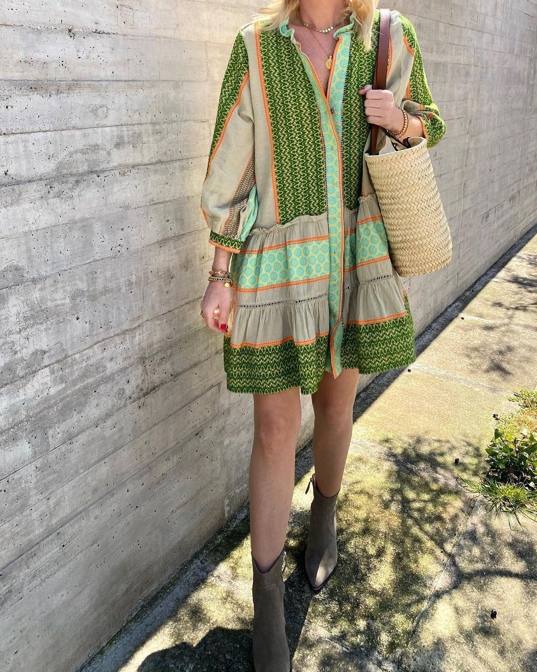Lina | Luchtige Boho Tuniekjurk