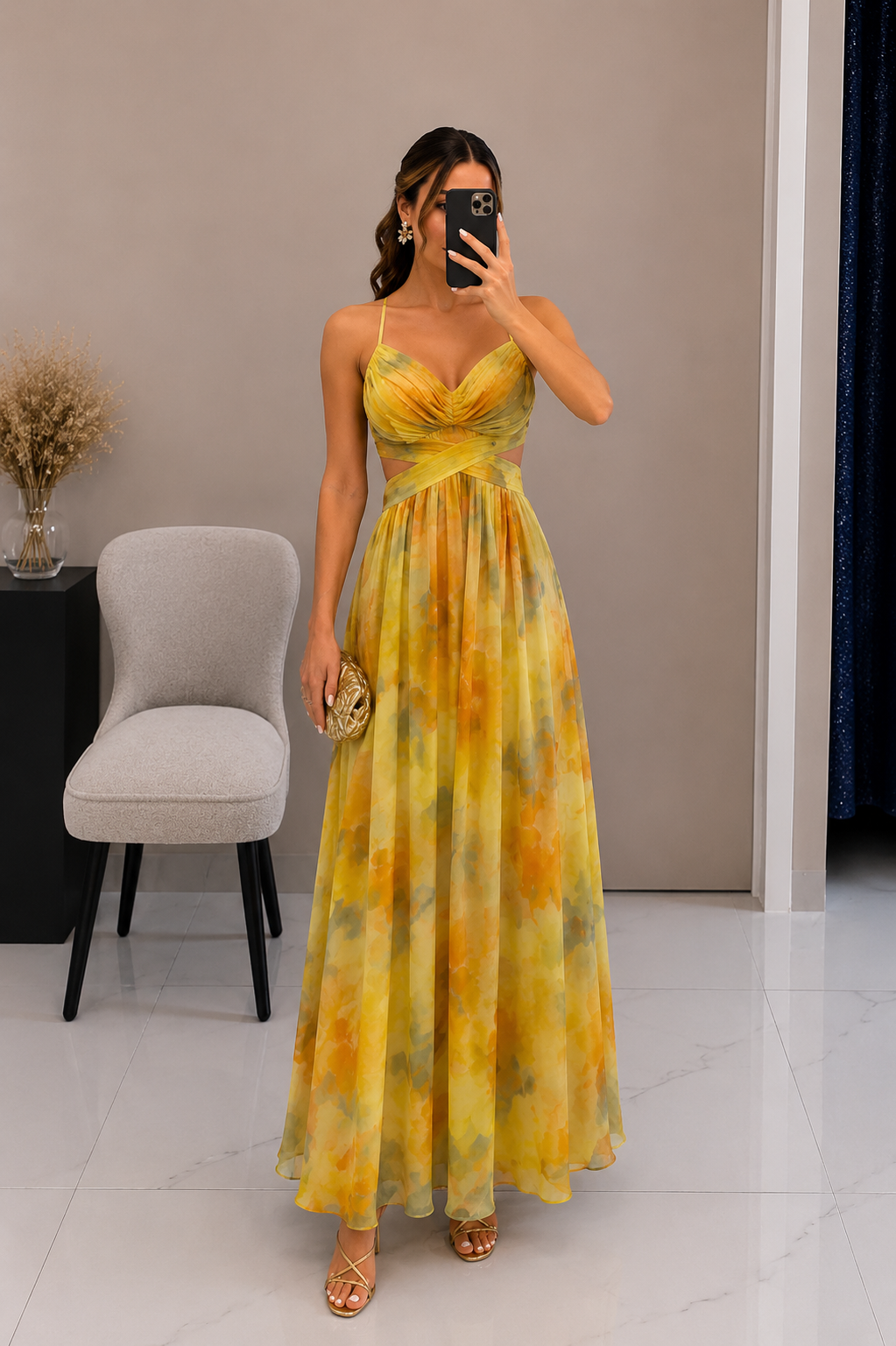 Soraya | Maxi Galajurk met Print