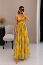 Soraya | Maxi Galajurk met Print