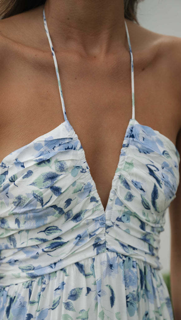 Fileine | Maxi Jurk Dames Chiffon Bloemenprint