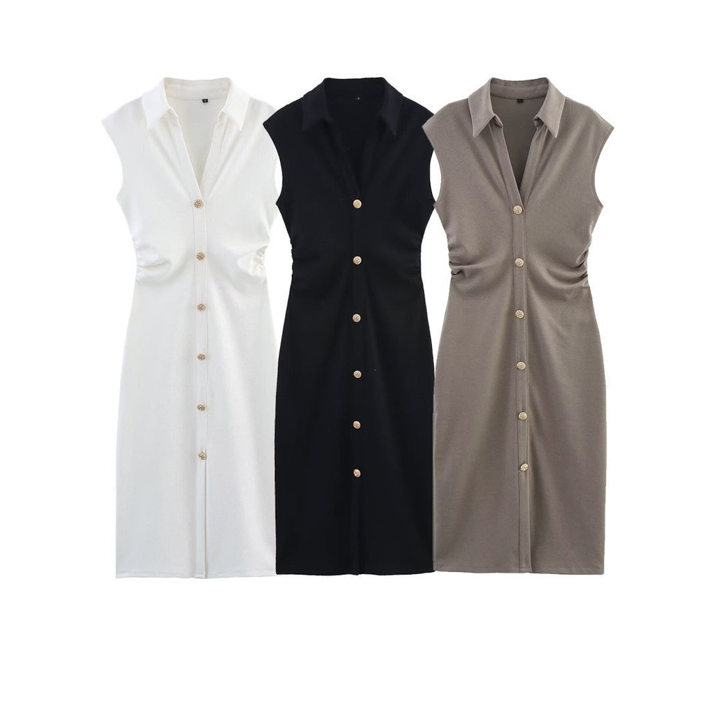 Evita | Mouwloze Blousejurk