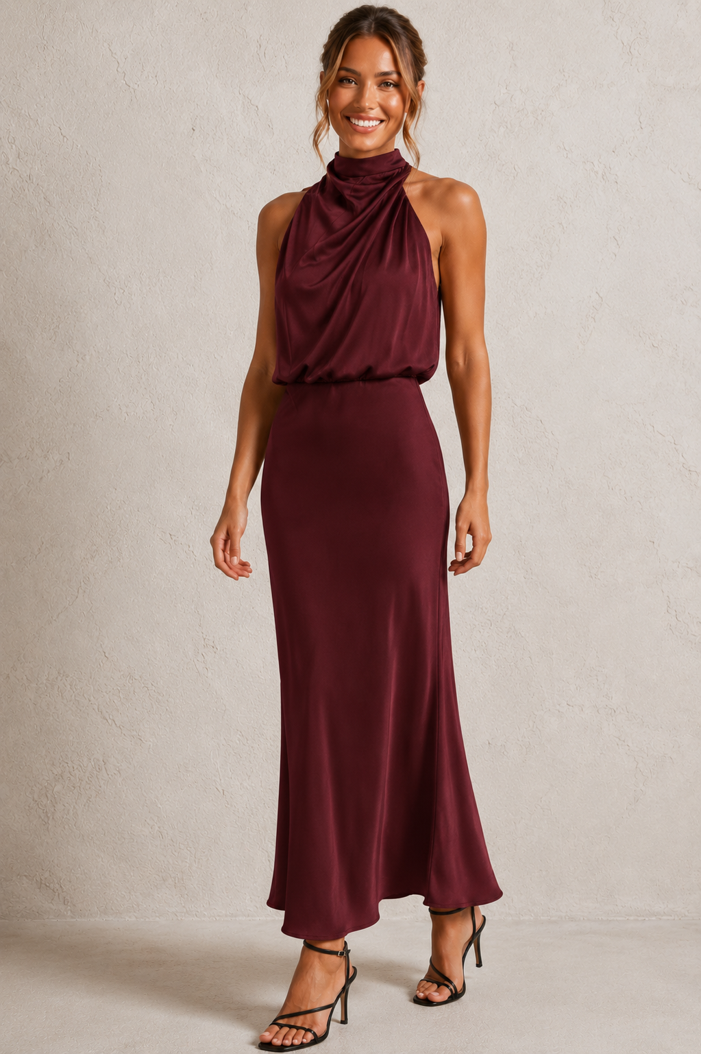 Valencia | Elegante Halter Maxi Jurk