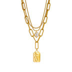 Liora | Layered Ketting Set met Bedel & Parel