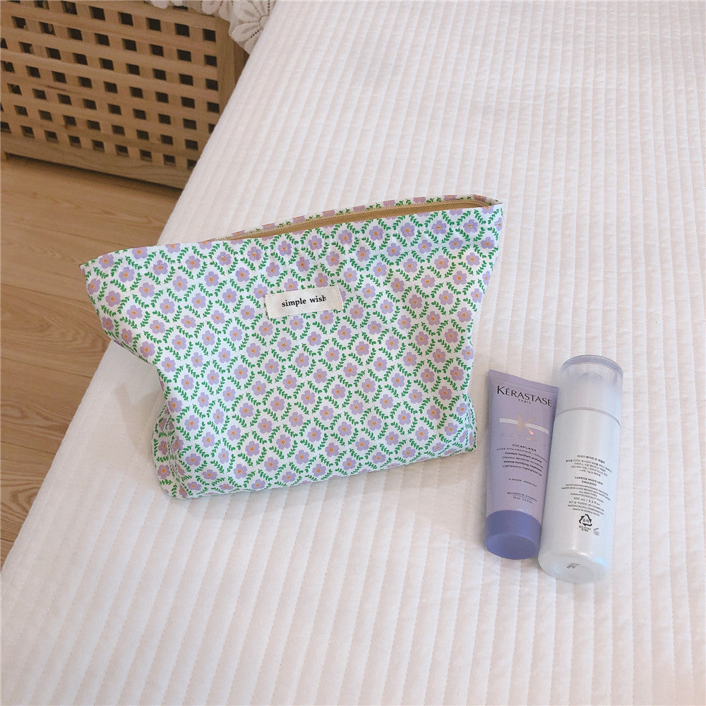 Jazmin | Floral Make-up Tas met Rits