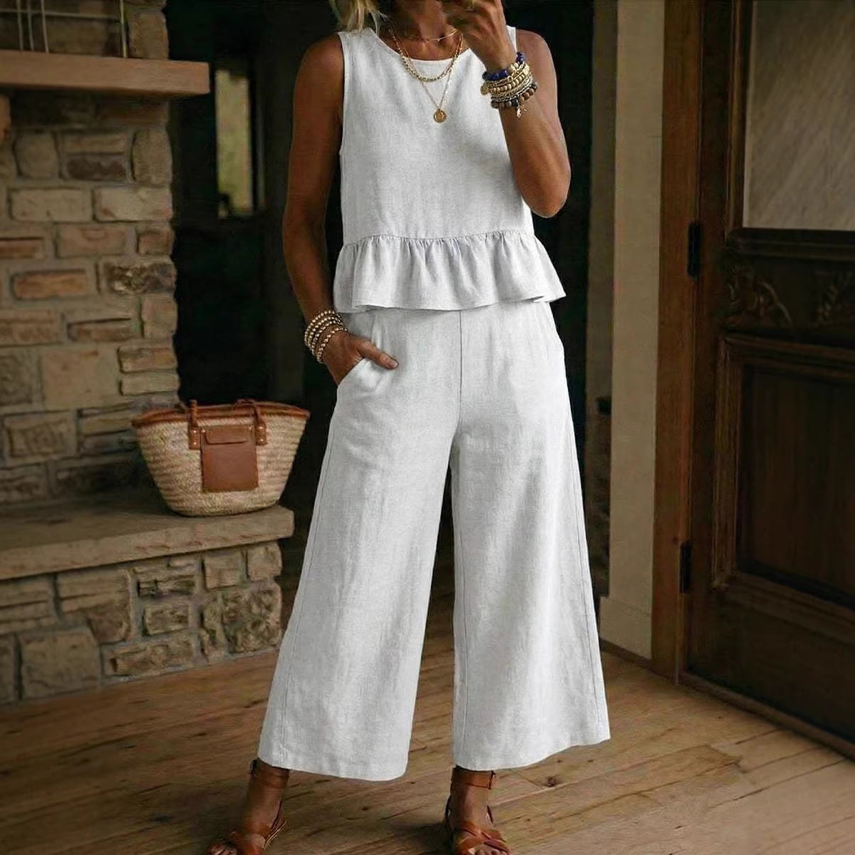 Valéza | Lounge Set met Wide Leg Broek