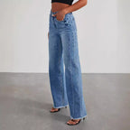 Pippa | Wide Leg Jeans Dames Hoge Taille