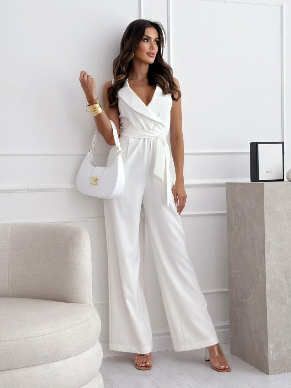 Aliyaah | V-Hals Jumpsuit Dames Chic