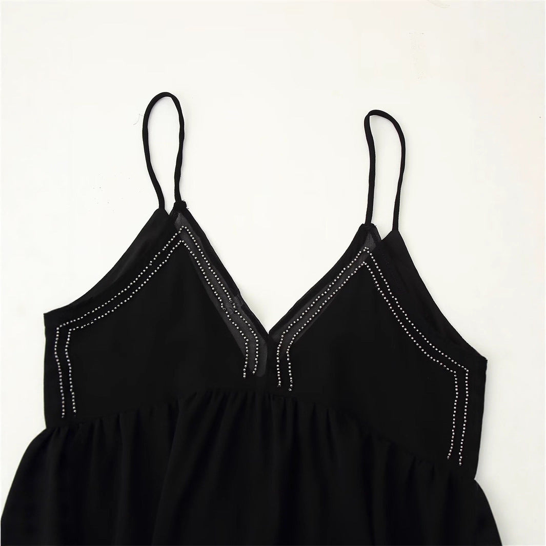 Jaléssa | Glitter Top met V-Hals Dames