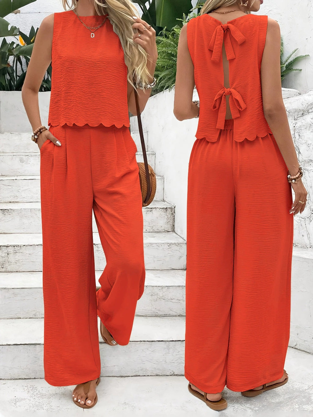 Jolie | Dames Set Wide Leg Broek & Top