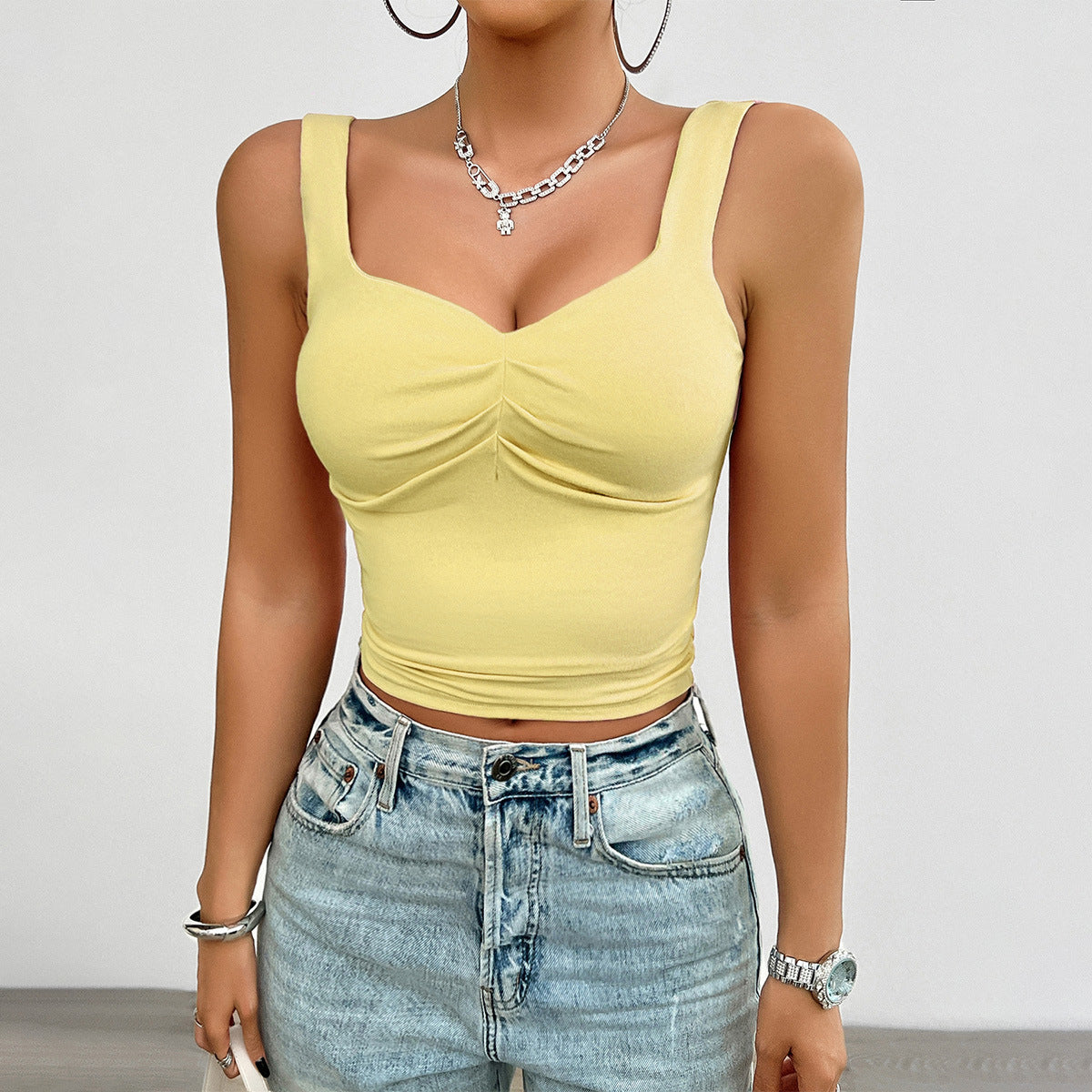 Luné | Sculpt Crop Top Dames met Cups