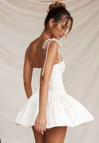 Amalfi | Elegante Witte Corset Mini Jurk