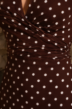 Valéria | Halter Maxi Jurk met Polkadot Print