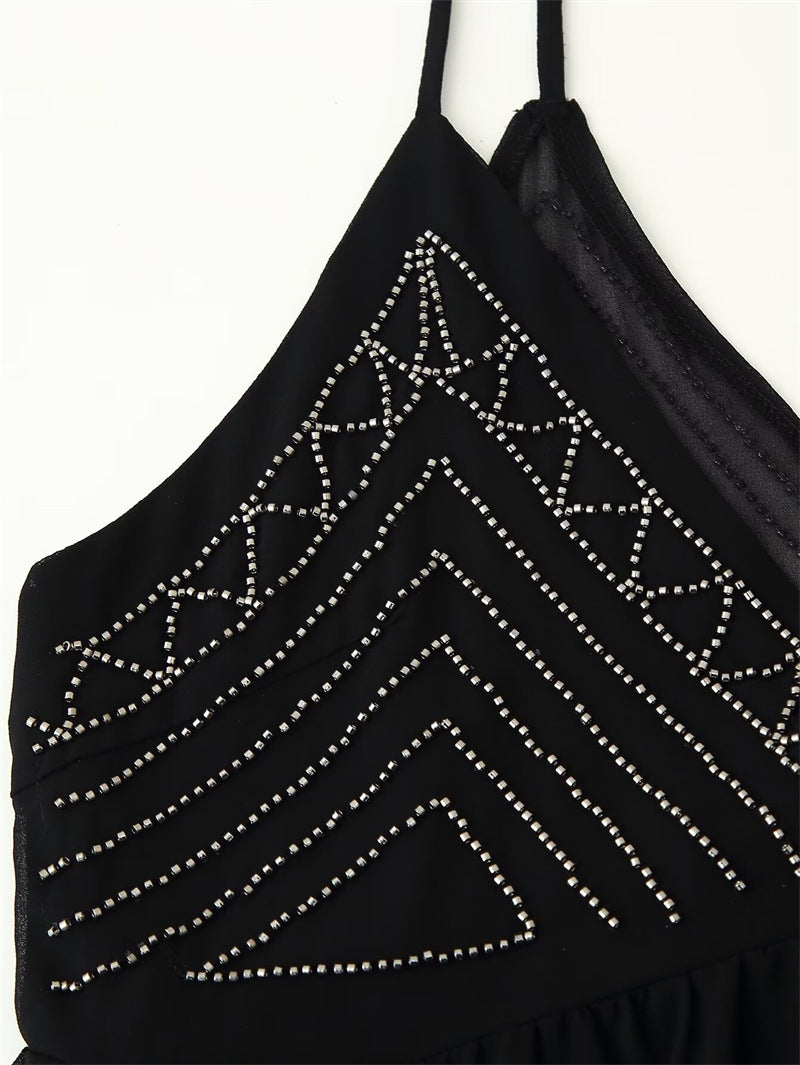 Jaléssa | Glitter Top met V-Hals Dames